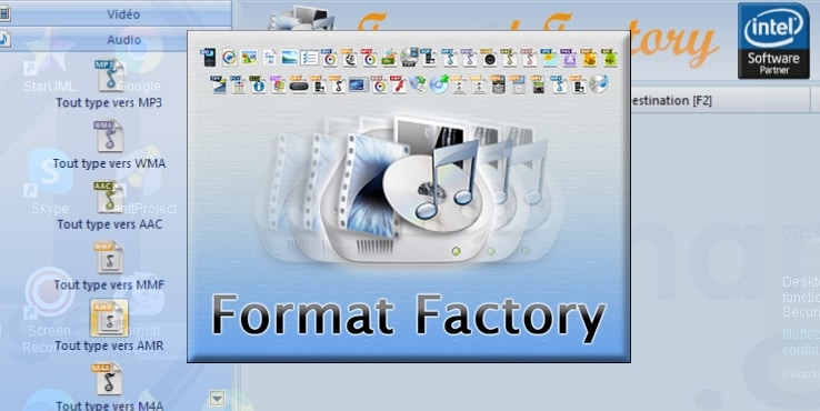 convertir des fichiers multimédias avec format factory