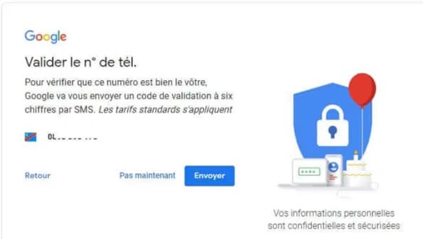 Valider votre numéro de téléphone 