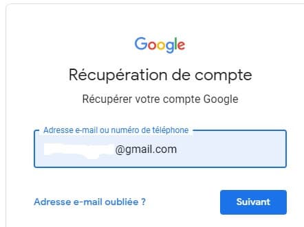 Récupérer le mot de passe  oublié d'un compte Gmail facilement