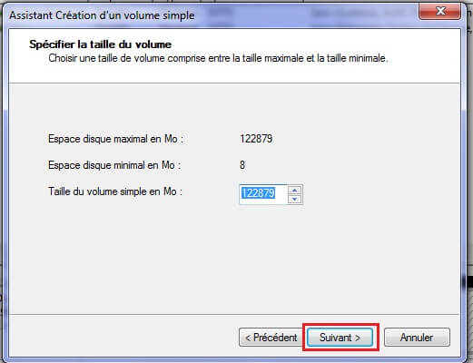 Partitionner un disque dur sous Windows en spécifiant son volume 