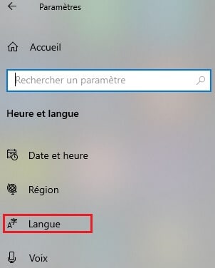 Comment changer la langue d'un système d'exploitation du Français vers l'anglais 