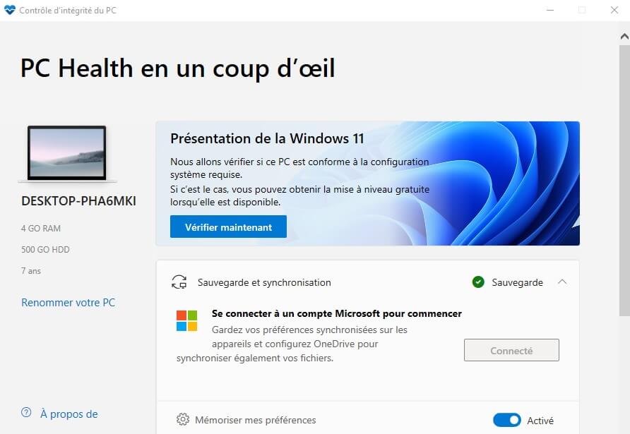 Windows PC Health Check 