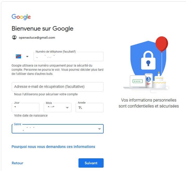 Libre manager et la création d'un compte Google 