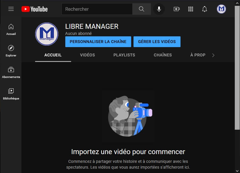 Comment créer une chaîne YouTube gratuit 