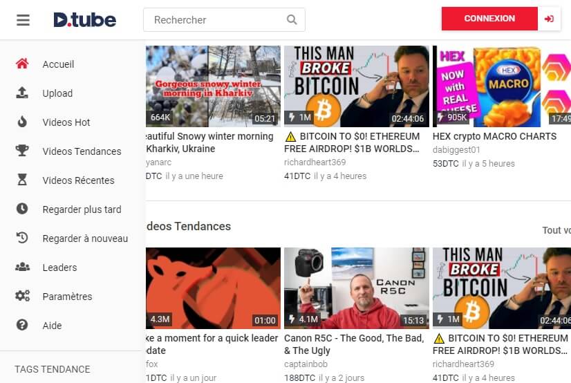 YouTube et Bitcoin