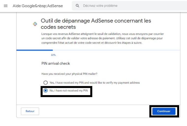 Valider un compte Google AdSense sans code PIN