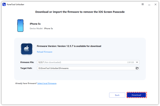 Unlock iPhone Free with FoneTool